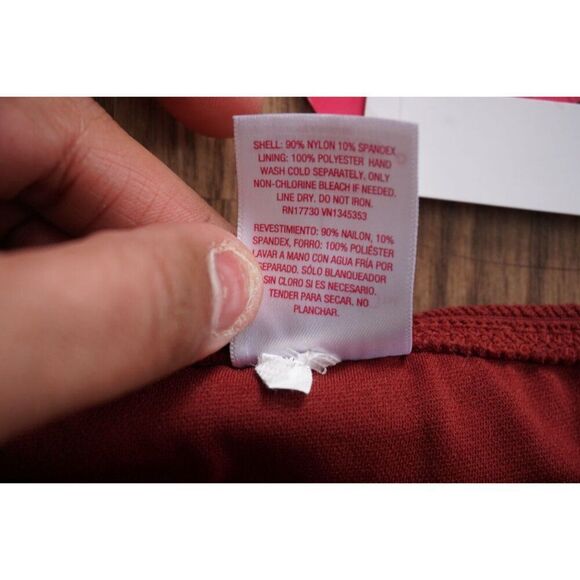 Xhilaration Juniors' Textured Cheeky Bikini Bottom | Coco | Size L | NWT - Picture 5 of 6